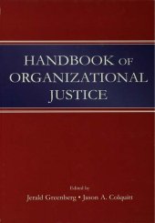 book Handbook of Organizational Justice