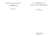 book An Anthology of Later Latin Literature