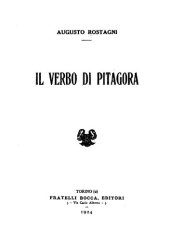 book Il verbo di Pitagora