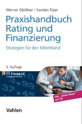 book Praxishandbuch Rating und Finanzierung : Strategien für den Mittelstand