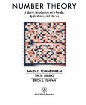 book Number Theory: A Lively Introduction with Proofs, Applications, and Stories