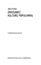 book Zrozumieć kulturę popularną