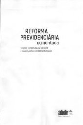 book Reforma Previdenciária Comentada