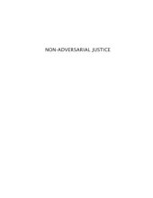 book Non-Adversarial Justice