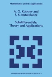 book Subdifferentials: Theory and Applications