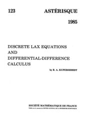 book Discrete Lax equations and differential-difference calculus.