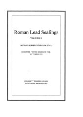 book Roman lead sealings