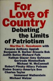 book For Love of Country - Debating Limits of Patriotism