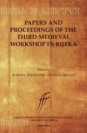 book Papers and Proceedings of the Third Medieval Workshop in Rijeka