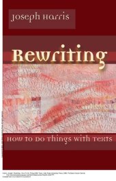 book Rewriting: How To Do Things With Texts