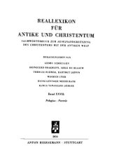 book Reallexikon für Antike und Christentum. Band XXVII, Pegasus-Portät: Sachwörterbuch zur Auseinandersetzung des Christentums mit der antiken Welt