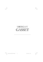 book Ortega y Gasset