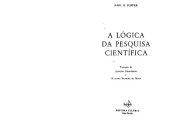 book A Lógica da Pesquisa Científica