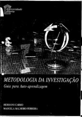 book Metodologia da Investigação - Guia para auto-aprendizagem