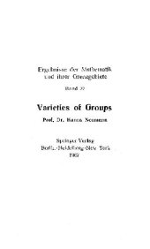 book Многообразия групп