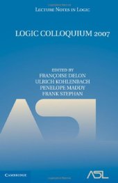 book Logic colloquium 2007