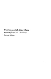 book Combinatorial Algorithms