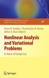 book Nonlinear analysis and variational problems: In honor of George Isac