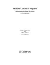 book Errata and addenda for Modern computer algebra