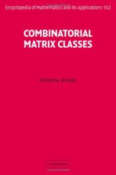 book Combinatorial matrix classes