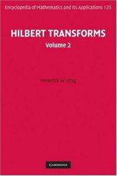 book Hilbert transforms: