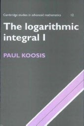 book The logarithmic integral 1