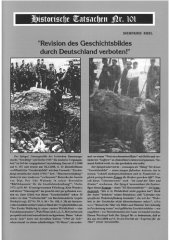 book Historische Tatsachen - Nr. 101 - Siegfried Egel - 'Revision des Geschichtsbildes durch Deutschland verboten!'