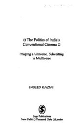 book The Politics of India′s Conventional Cinema: Imaging a Universe, Subverting the Multiverse