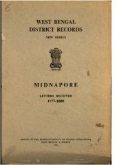 book Midnapore : letters received, 1777-1800