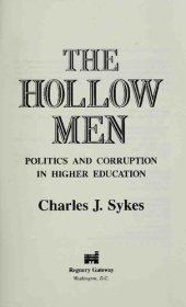 book Hollow Men - Politics and Corruption in Higher Education