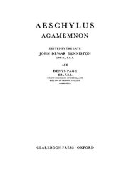 book Aeschylus: Agamemnon