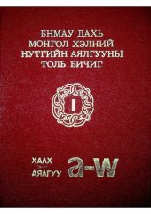 book БНМАУ дахь монгол хэлний нутгийн аялгууны толь бичиг: халх аялгуу