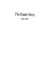 book The Rajaji Story, 1937-1972