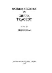 book Oxford Readings in Greek Tragedy