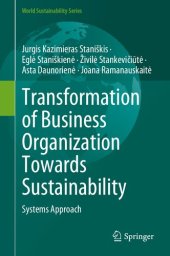 book Transformation of Business Organization Towards Sustainability: Systems Approach