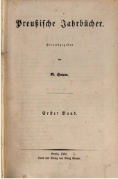 book Preußische Jahrbücher