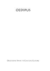 book Oedipus: The Meaning of a Masculine Life