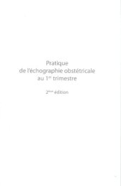 book Pratique de l'échographie obstétricale au 1er trimestre