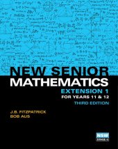 book New senior mathematics extension 1 for years 11 & 12