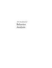 book APA handbook of behavior analysis, Vol. 2: Translating principles into practice.