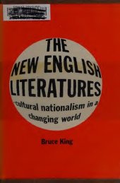 book The New English Literatures : Cultural Nationalism in a Changing World