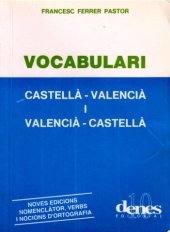 book Vocabulari castellà - valencià i valencià - castellà