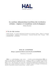 book Le système alimentation/excrétion des territoires urbains: régimes et transitions socio-écologiques