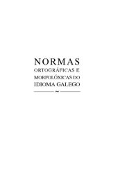 book Normas ortográficas e morfolóxicas do idioma galego