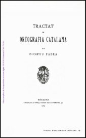 book Tractat de ortografia catalana