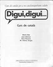 book Digui, digui... Curs de català per a no-catalanoparlants adults