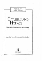 book Catullus and Horace : selections from their lyric poetry