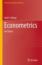 book Econometric Analysis of Panel Data