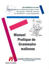 book Manuel pratique de grammaire wallonne