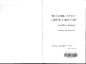 book The Origins of Greek Thought